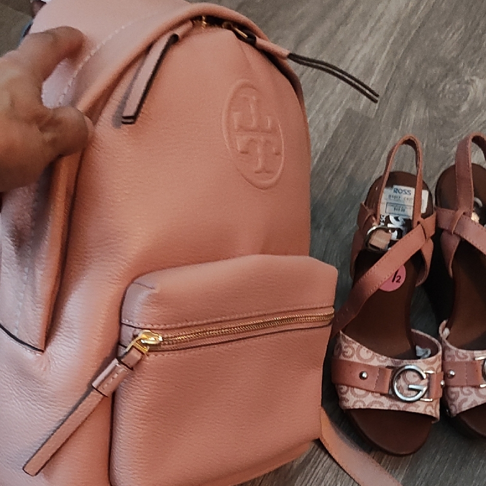 Tory Burch Bag Pack Pink Blush Leather Small Bag Pack